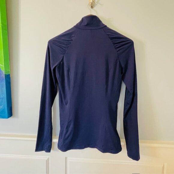 Lilly Pulitzer Luxletic Justine UPF 50 Justine Half Zip True Navy Small - Picture 5 of 9